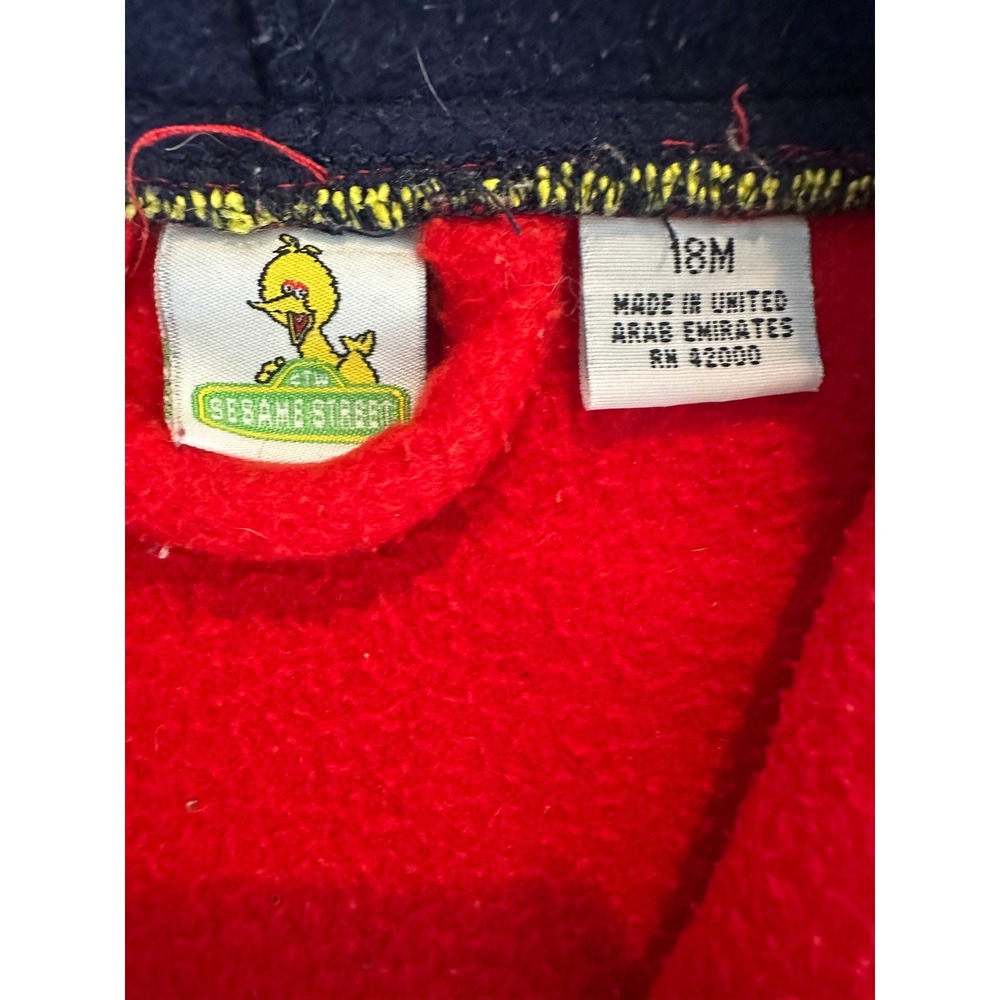 Vintage Sesame Street big bird letterman jacket size 18montbs - Picture 3 of 8